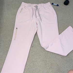 JAANUU Blushing Pink Scrub Pants- small